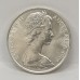 AUSTRALIA 1966 . FIFTY 50 CENTS COIN . ROUND